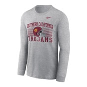 USC Trojans Men's Nike Gray Southern California Trojans Seasonal Helmet Long Sleeve T-Shirt